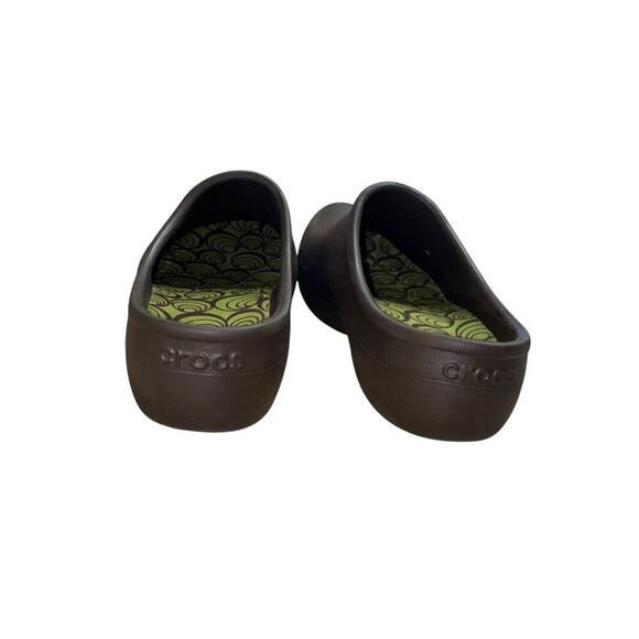 Crocs Tully Espresso Brown Clogs Womens Sz 11 Slip On Comfort Shoes Nurse Casual - Picture 2 of 14